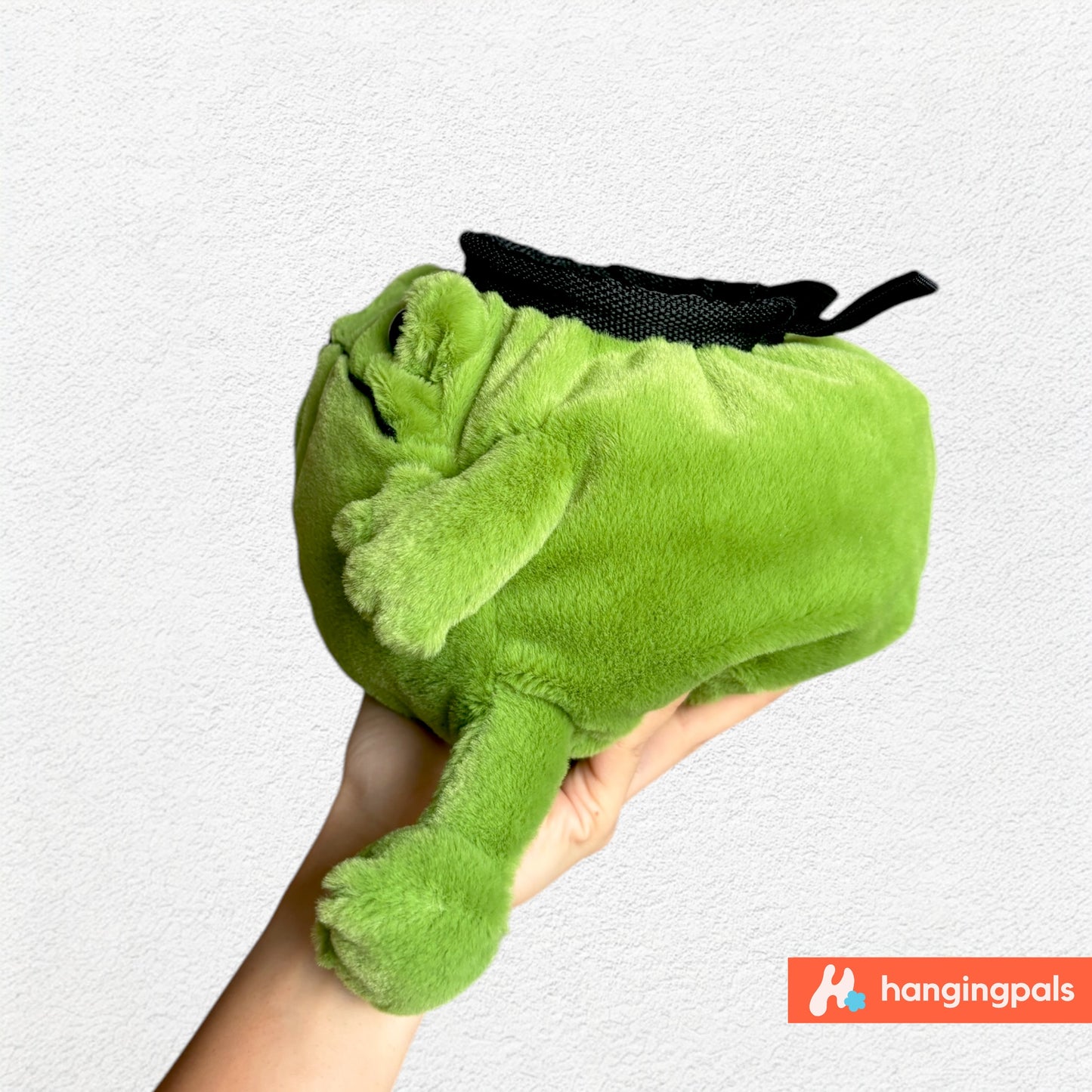 Grumpy frog chalk bag