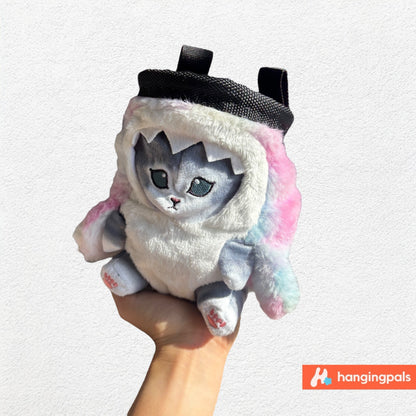 Grey Shark Cat (Pastel) Chalk Bag
