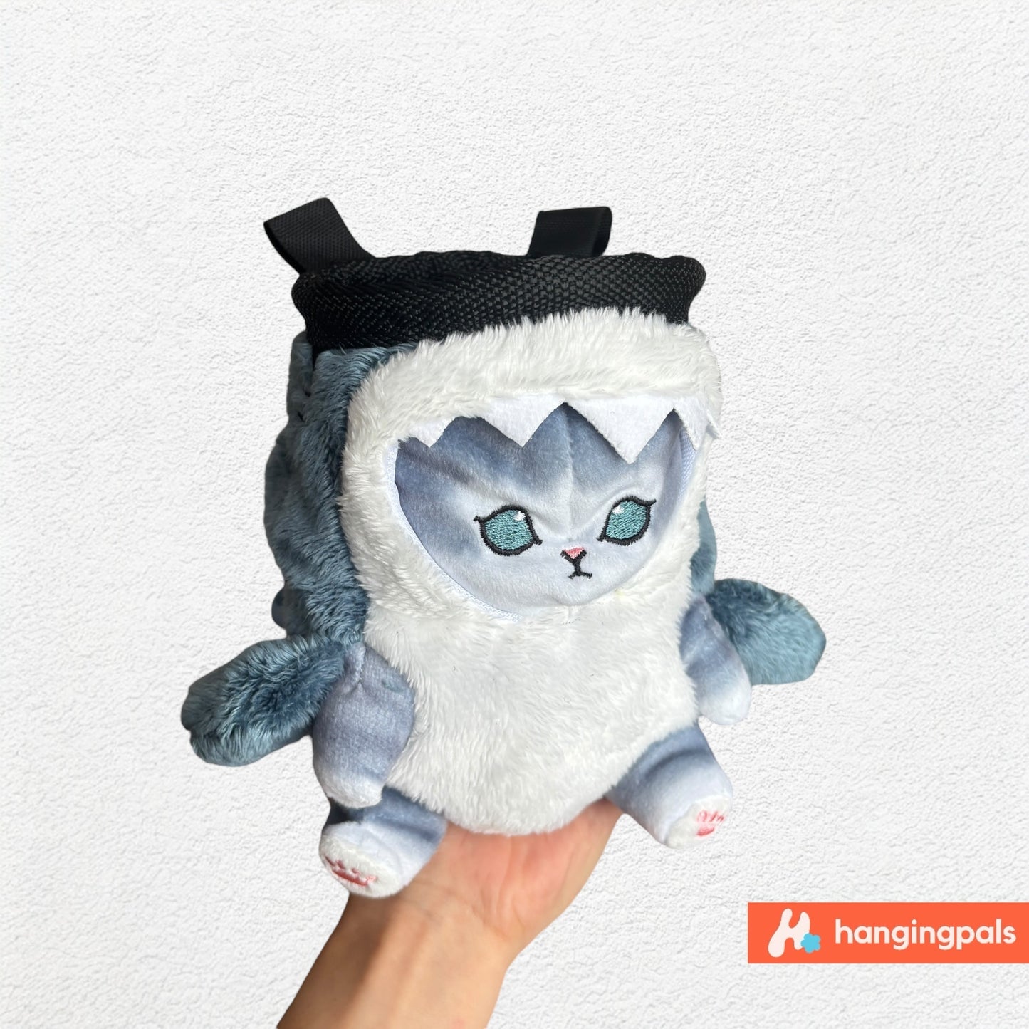 Shark cat chalk bag (blue)