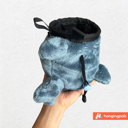 Shark cat chalk bag (blue)