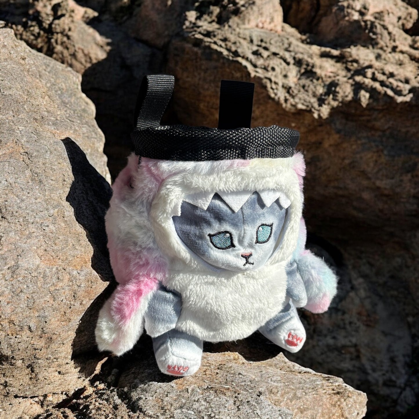 Grey Shark Cat (Pastel) Chalk Bag