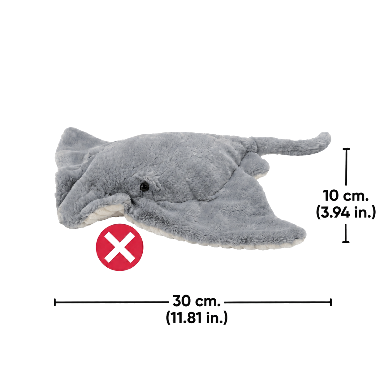 Flat dolphin plush