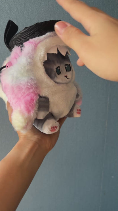 Grey Shark Cat (Pastel) Chalk Bag